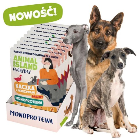 ANIMAL ISLAND Monoproteina cielęcina/kaczka karma dla psa 9×300g
