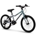 Rower Huffy Literide Alu 20" srebrno-turkusowy (23005W)