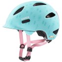 Kask rowerowy dziecięcy uvex oyo style flowers cyan matt 50-54