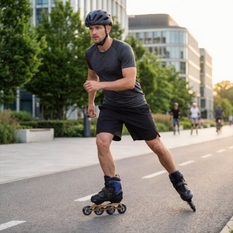 NA684 ŁYŻWOROLKI VELTO GRANATOWE ROZM. XL(42-45) NILS EXTREME