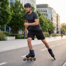 NA684 ŁYŻWOROLKI VELTO GRANATOWE ROZM. M(35-38) NILS EXTREME