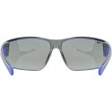 Okulary rowerowe UVEX Equate, black/blue matt/mirror blue
