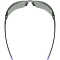 Okulary rowerowe UVEX Equate, black/blue matt/mirror blue