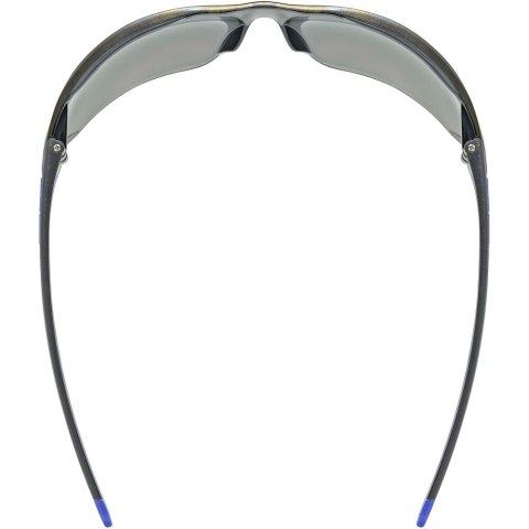 Okulary rowerowe UVEX Equate, black/blue matt/mirror blue