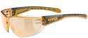 Okulary rowerowe UVEX Equate, smoke/orange