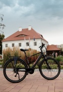 Rower elektryczny Germina City 28” 17” czarny | 250W | Bateria 36V 10.4Ah | Shimano Altus 8 biegów | E-bike
