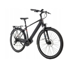 Rower elektryczny Germina City 28” 17” czarny | 250W | Bateria 36V 10.4Ah | Shimano Altus 8 biegów | E-bike