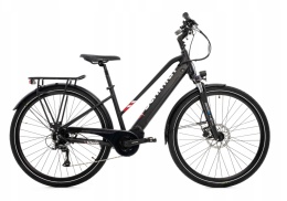 Rower elektryczny Germina City 28” 250W | Bateria 36V 10.4Ah | 8 biegów Shimano Altus | Amortyzator Suntour | E-bike miejski
