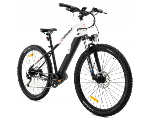 Rower elektryczny Germina MTB 29” | Silnik 250W | Bateria 36V 10Ah | Amortyzator Suntour | Hamulce hydrauliczne | E-bike