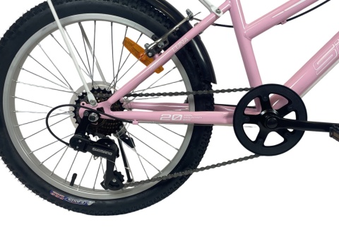 Rower Dziecięcy SIROX LUNA PINK 20” Różowy 6 Biegów Shimano | Sirox