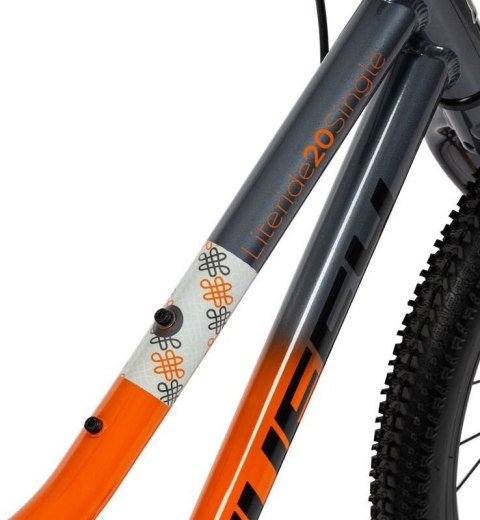 Rower BMX Huffy HX PRO 20" alu, czarno-pomarańczowy (53005W)