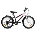 Rower Dziecięcy SIROX RUST 20” Czarny 6 Biegów V-Brake