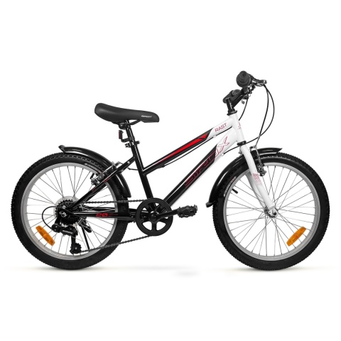 Rower Dziecięcy SIROX RUST 20” Czarny 6 Biegów V-Brake