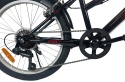 Rower Dziecięcy SIROX RUST 20” Czarny 6 Biegów V-Brake