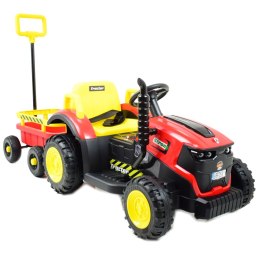 Super traktor STRONG z przyczepą z dyszlem,wózkiem/FB319T
