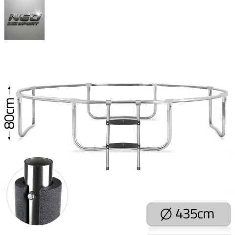 Trampolina ogrodowa profilowana 14ft/435cm z siatką wewnętrzną Neo-Sport