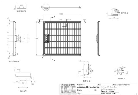 G-TOOLS STÓŁ UPRAWOWY + TACA 1,1*1M