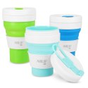 NC4103 KUBEK SILIKONOWY SKŁADANY 600ML JASNO ZIELONY NILS CAMP