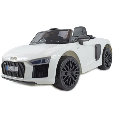 ORYGINALNE AUDI R8 SPYDER W NAJLEPSZEJ WERSJI, MIĘKKIE SIEDZENIE, PILOT 2.4 GHZ/ 2198