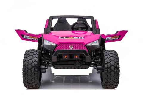 MEGA BUGGY CLASH DLA 2 DZIECI, 4 SILNIKI, 24V, MIĘKKIE PRZESUWANE SIEDZENIE, MIĘKKIE KOŁA, WALIZKA NA AKUMULATOR/SX-1928