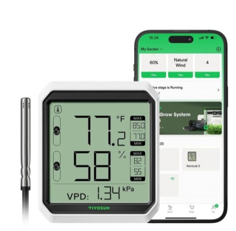 Kontrola klimatu (higrometry, timery)